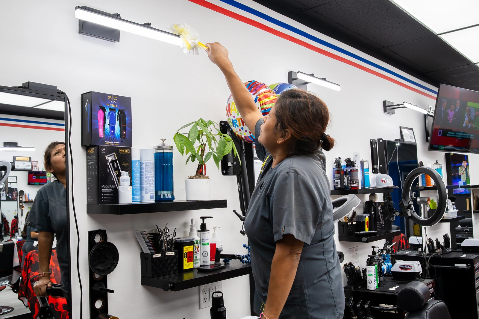 After-Hours Cleaning at Barbers Club Inc. — detail 1
